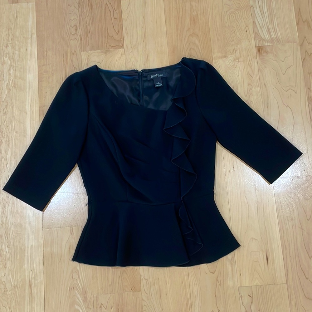 White House Black Market Peplum Top